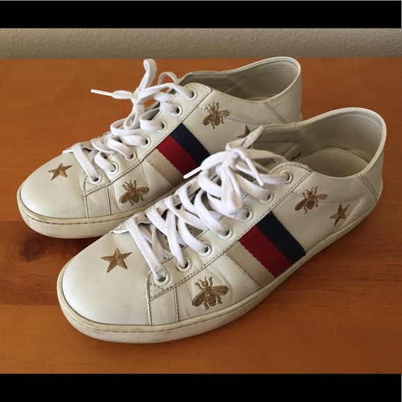 Gucci Shoes - GUCCI Ace Sneakers Bees & Stars 37 (Fits True 8)